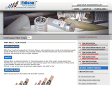Tablet Screenshot of edisonfuses.net